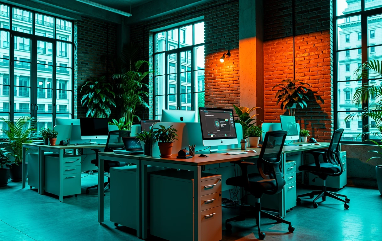 Urban Leafy Workspace